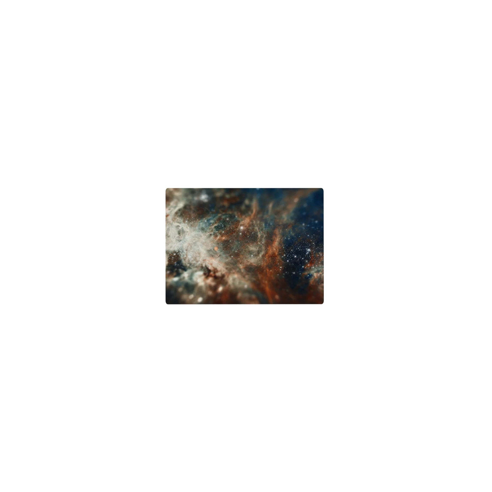 Galaxy nebula classic mouse pad 14x10 inches with swirling gradients and tiny star specks.