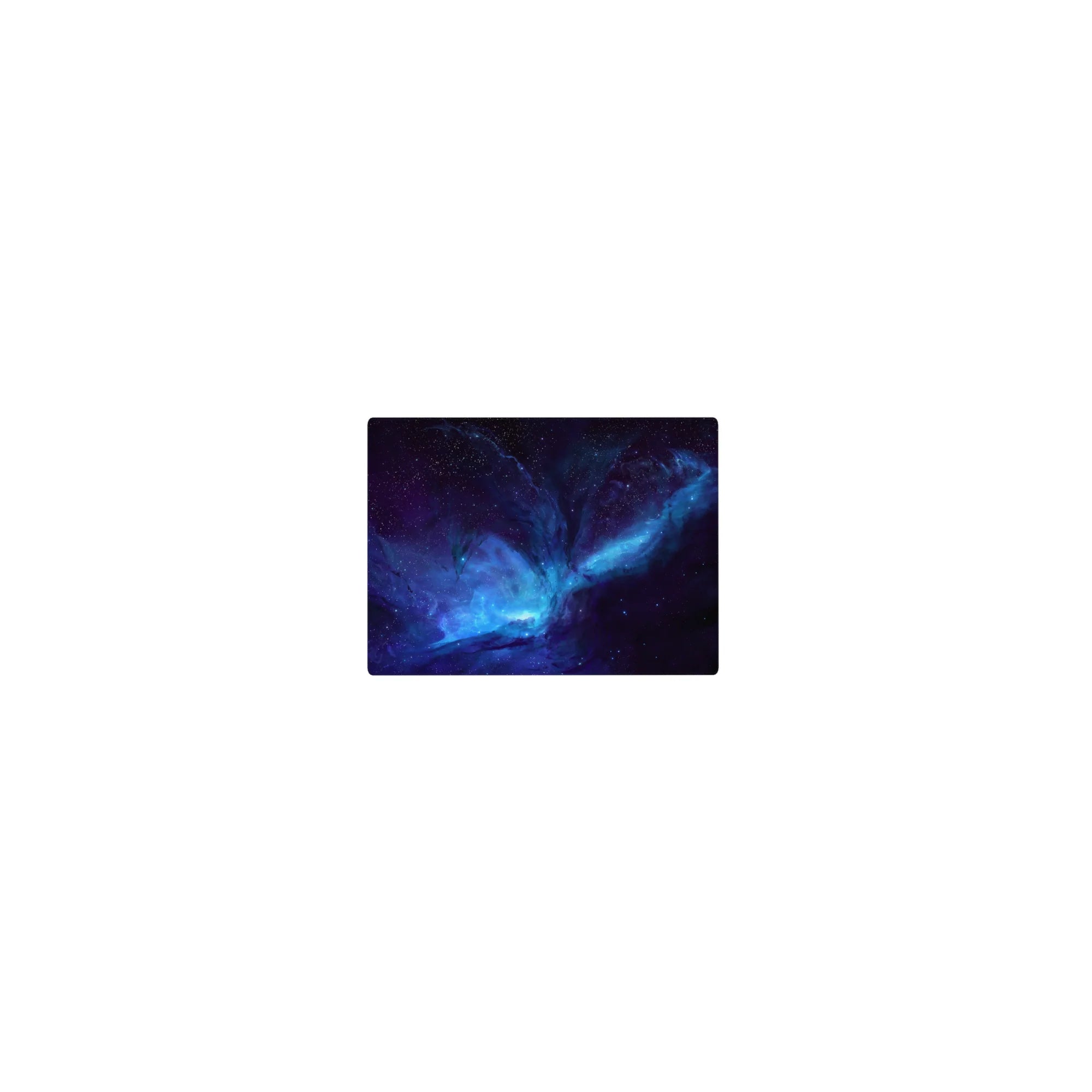 Cosmic nebula galaxy mouse pad, classic 14x10 inches, swirling stardust design for desk setup.