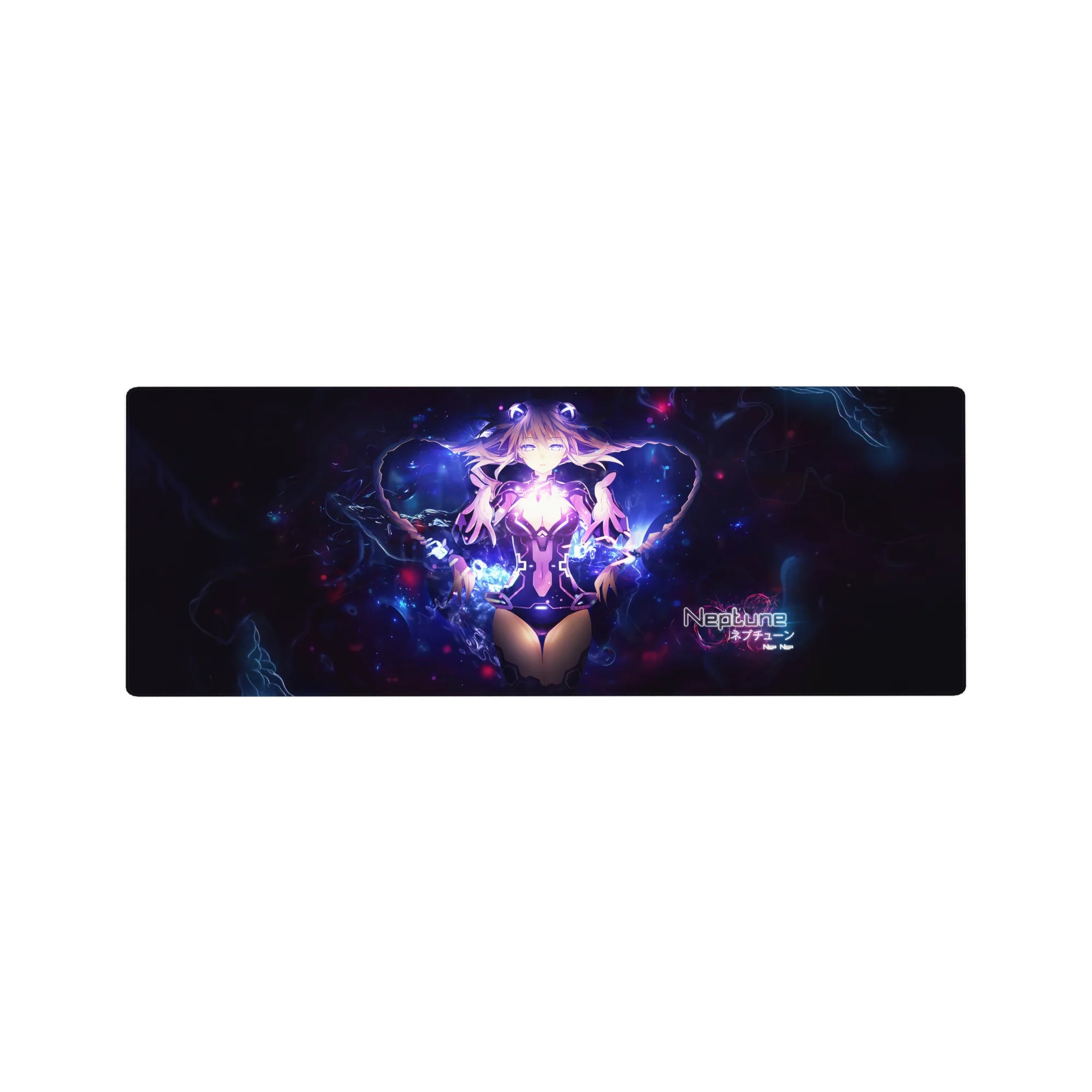 Galaxy sci-fi anime girl mouse pad desk mat, smooth tracking, 32x12 inches.