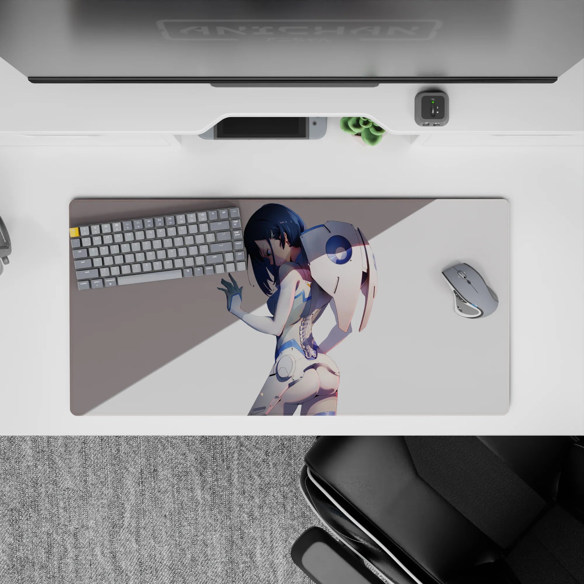 Darling In The Franxx Deskmat | Mousepad | Deskpad - Ichigo&#39;s Cyber Resolve - AniChan