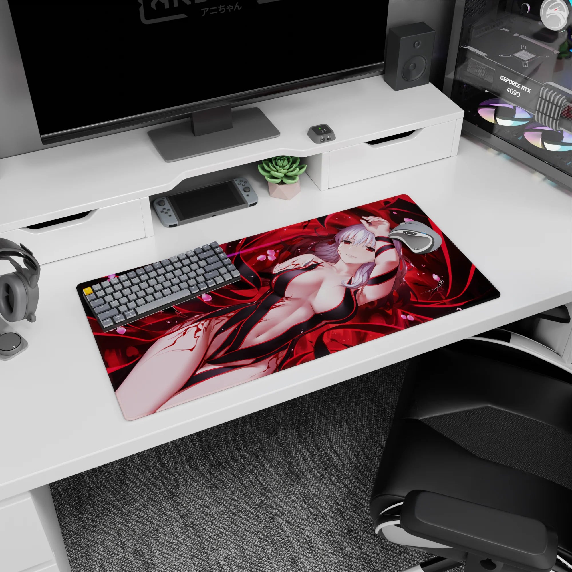 Fate Grand Order Deskmat | Mousepad | Deskpad - Sakura’s Crimson Enchantment - AniChan