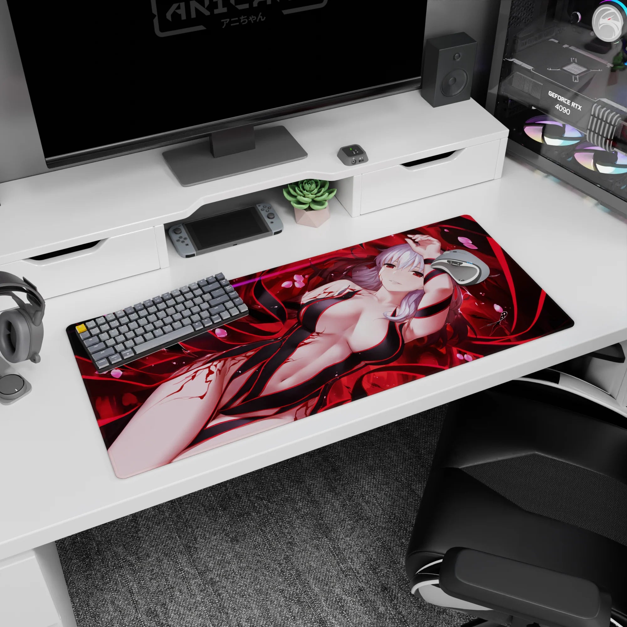 Fate Grand Order Deskmat | Mousepad | Deskpad - Sakura’s Crimson Enchantment - AniChan