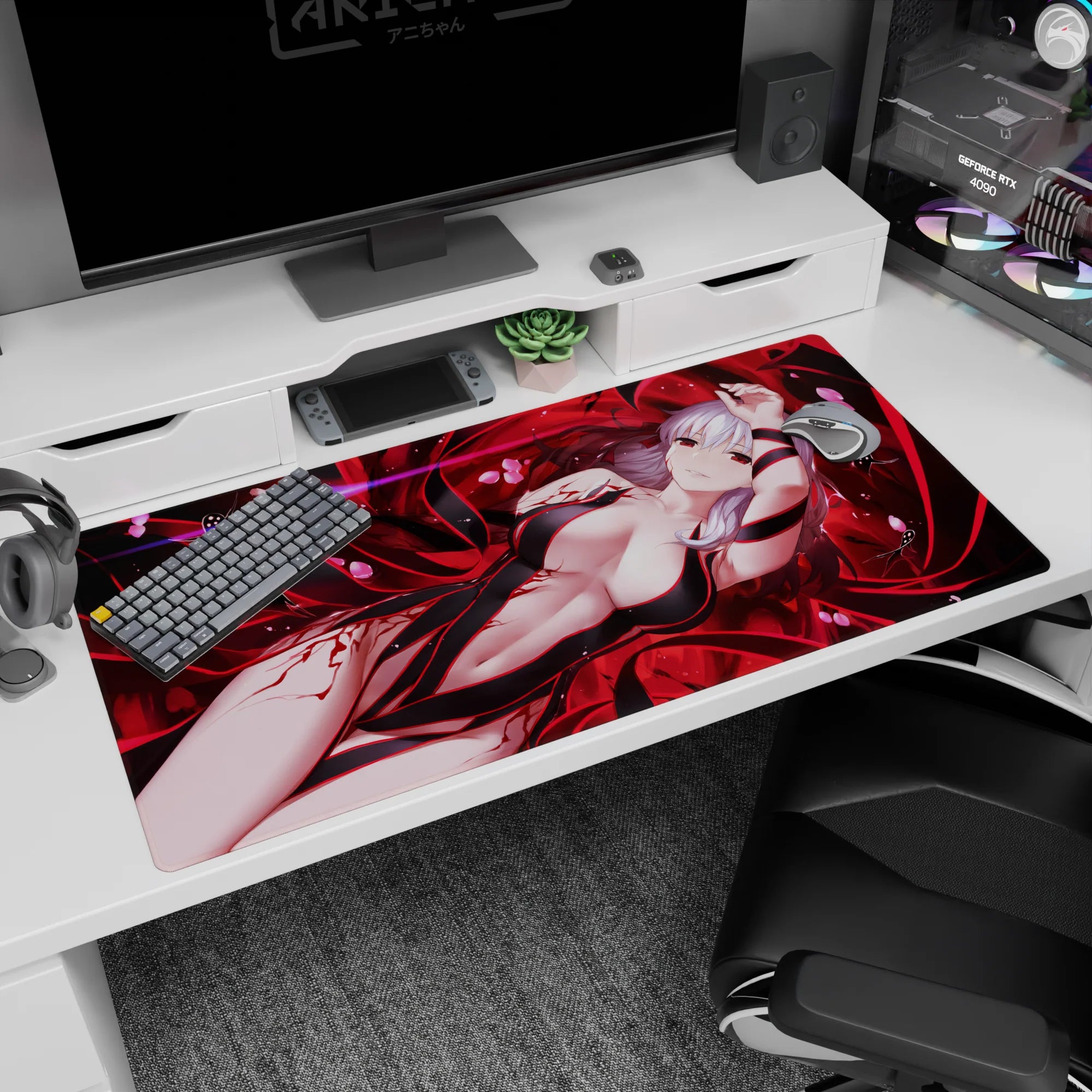 Fate Grand Order Deskmat | Mousepad | Deskpad - Sakura’s Crimson Enchantment - AniChan