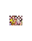 No Game No Life classic anime mouse pad 14x10 inches with checkerboard and playing card crew art.