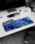 Topographic Abstract Deskmat | Mousepad | Deskpad - Mountain Veins