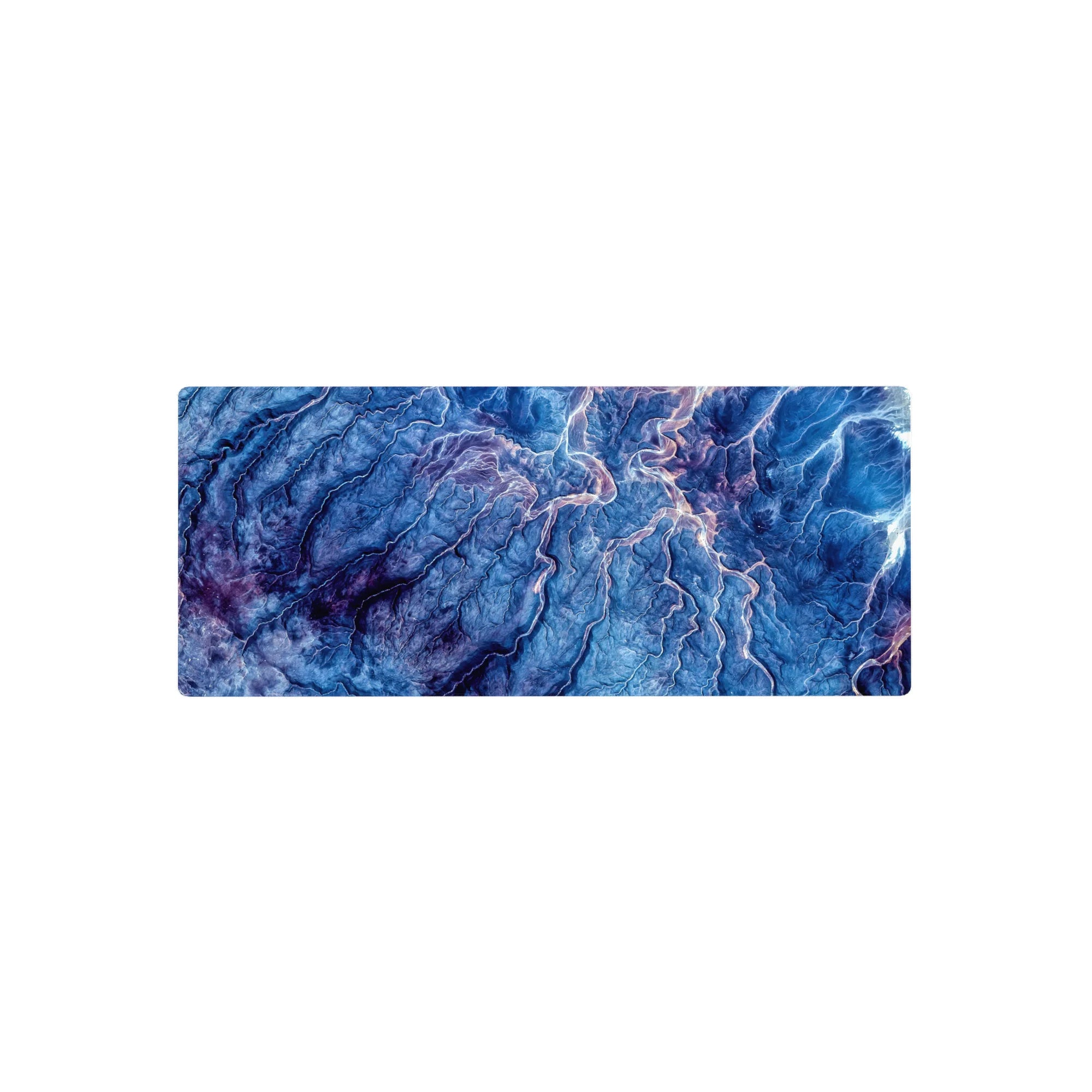 Topographic Abstract Deskmat | Mousepad | Deskpad - Mountain Veins