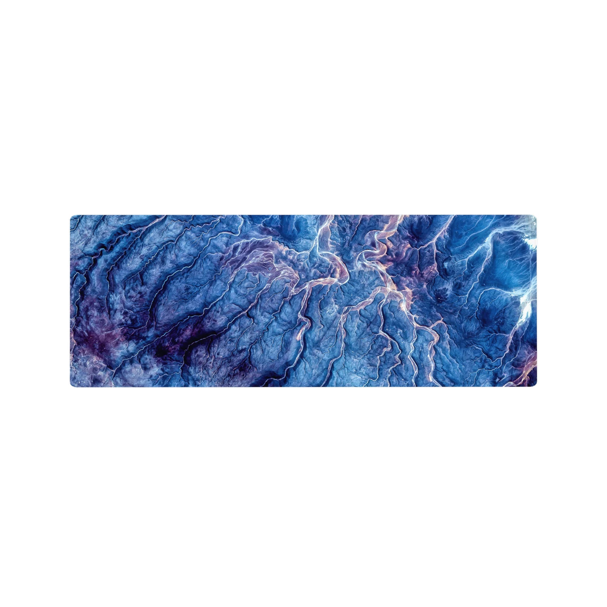 Topographic Abstract Deskmat | Mousepad | Deskpad - Mountain Veins