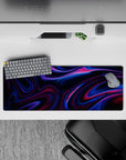 Liquid Abstract Deskmat | Mousepad | Deskpad - Neon Pulse