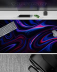 Liquid Abstract Deskmat | Mousepad | Deskpad - Neon Pulse