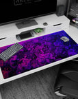 Topographic (Topo) Deskmat | Mousepad | Deskpad - Electric Contours - AniChan