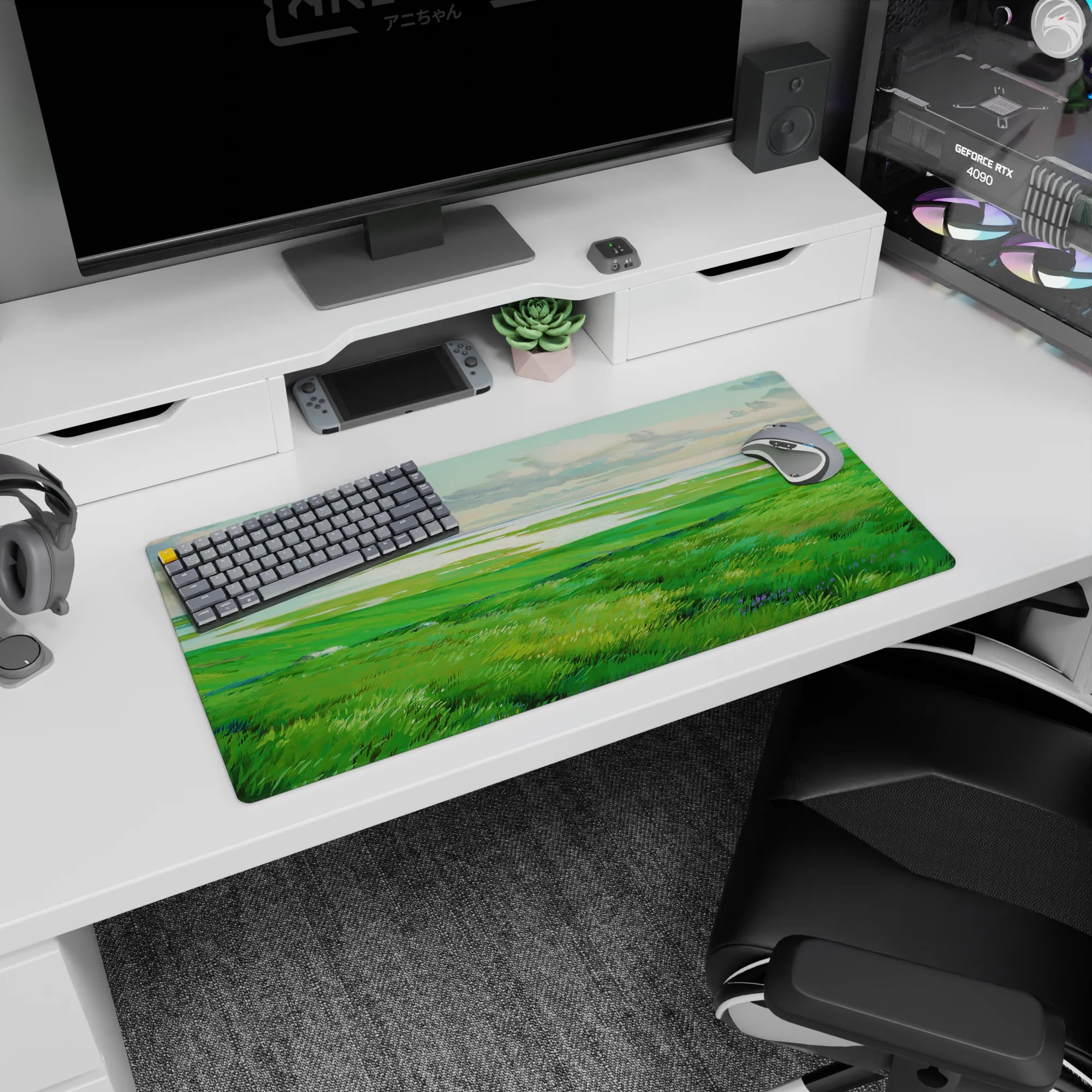 Fantasy Landscapes Deskmat | Mousepad | Deskpad - Tranquil Meadows