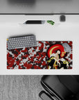 Bleach - Anime Mouse Pad and Desk Pad - Crimson Camouflage Kyōraku - AniChan