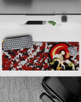 Bleach - Anime Mouse Pad and Desk Pad - Crimson Camouflage Kyōraku - AniChan