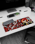 Bleach - Anime Mouse Pad and Desk Pad - Crimson Camouflage Kyōraku - AniChan