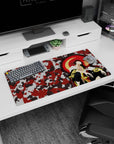 Bleach - Anime Mouse Pad and Desk Pad - Crimson Camouflage Kyōraku - AniChan