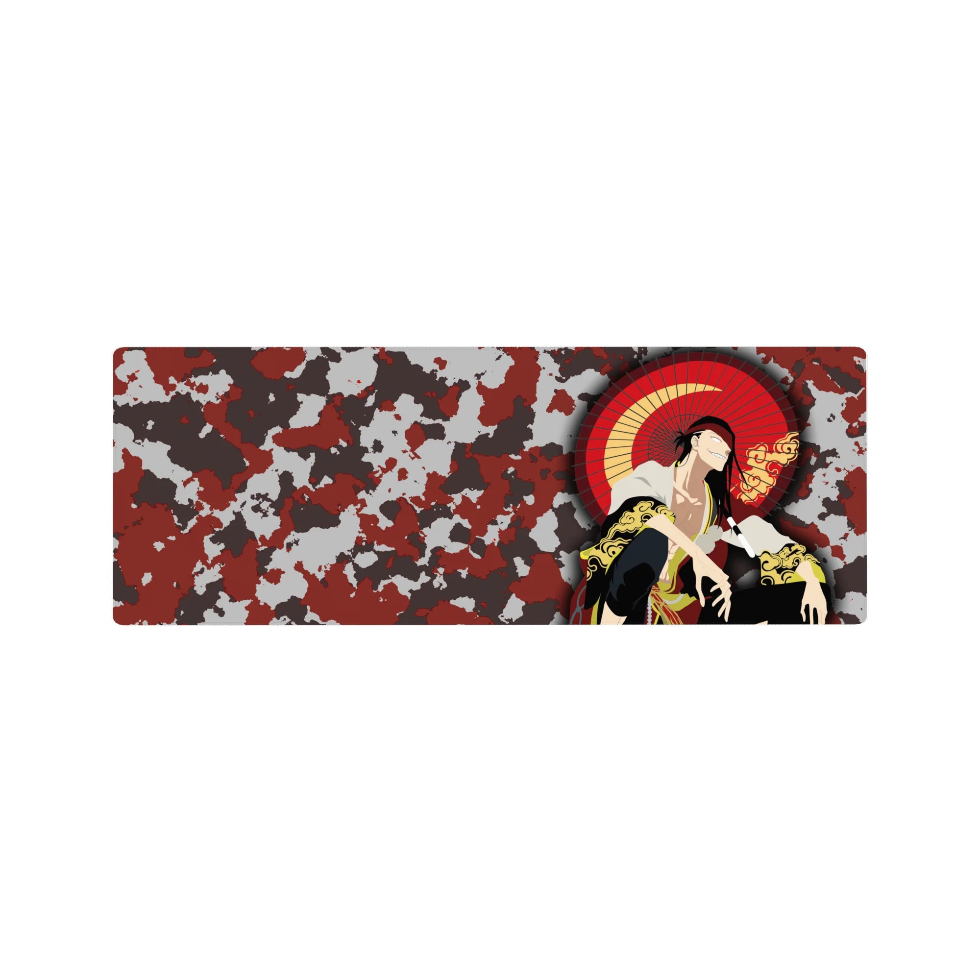 Bleach - Anime Mouse Pad and Desk Pad - Crimson Camouflage Kyōraku - AniChan