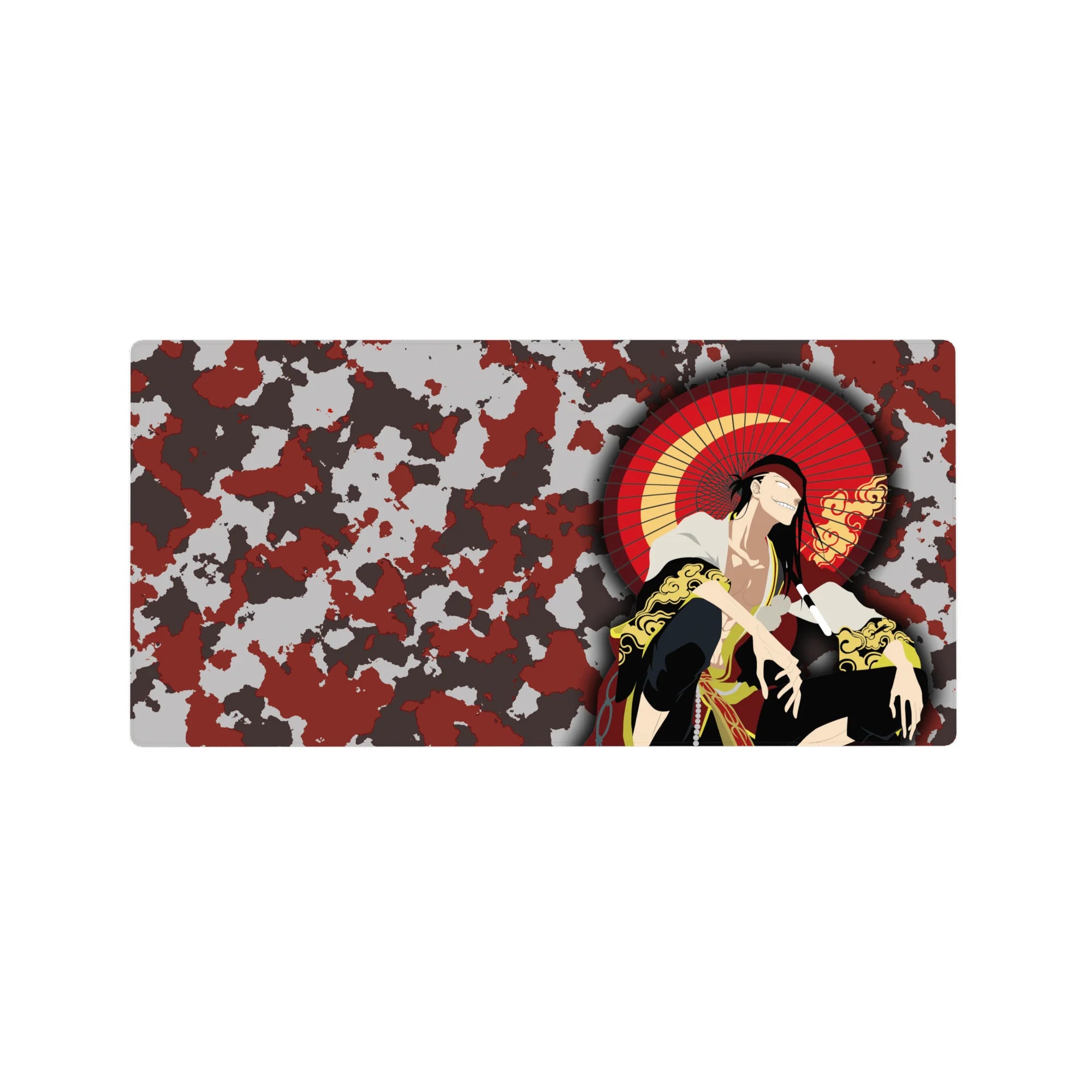 Bleach - Anime Mouse Pad and Desk Pad - Crimson Camouflage Kyōraku - AniChan