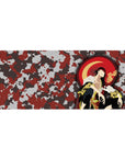 Bleach - Anime Mouse Pad and Desk Pad - Crimson Camouflage Kyōraku - AniChan