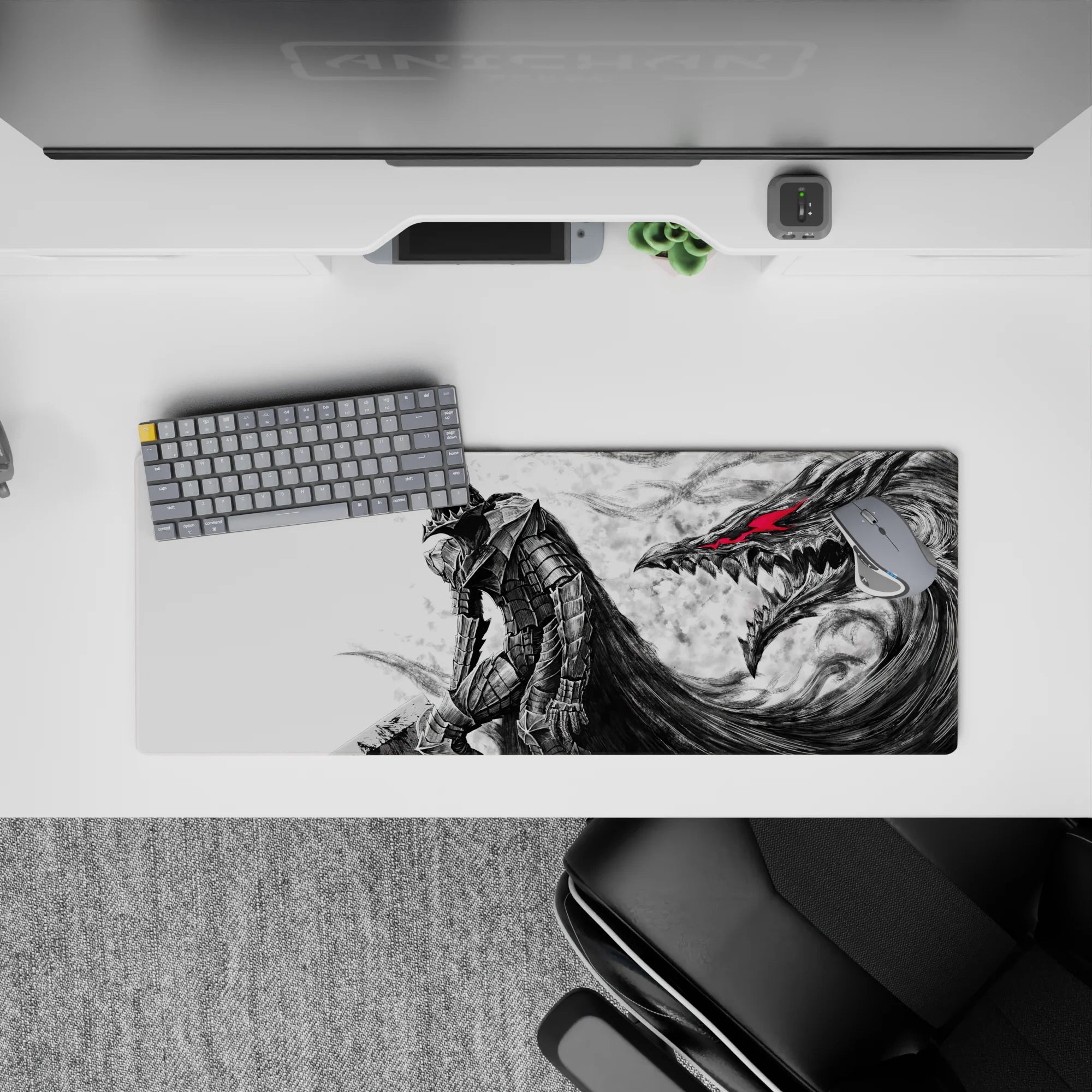 Berserk Deskmat | Mousepad | Deskpad - Berserker&#39;s Wrath - AniChan