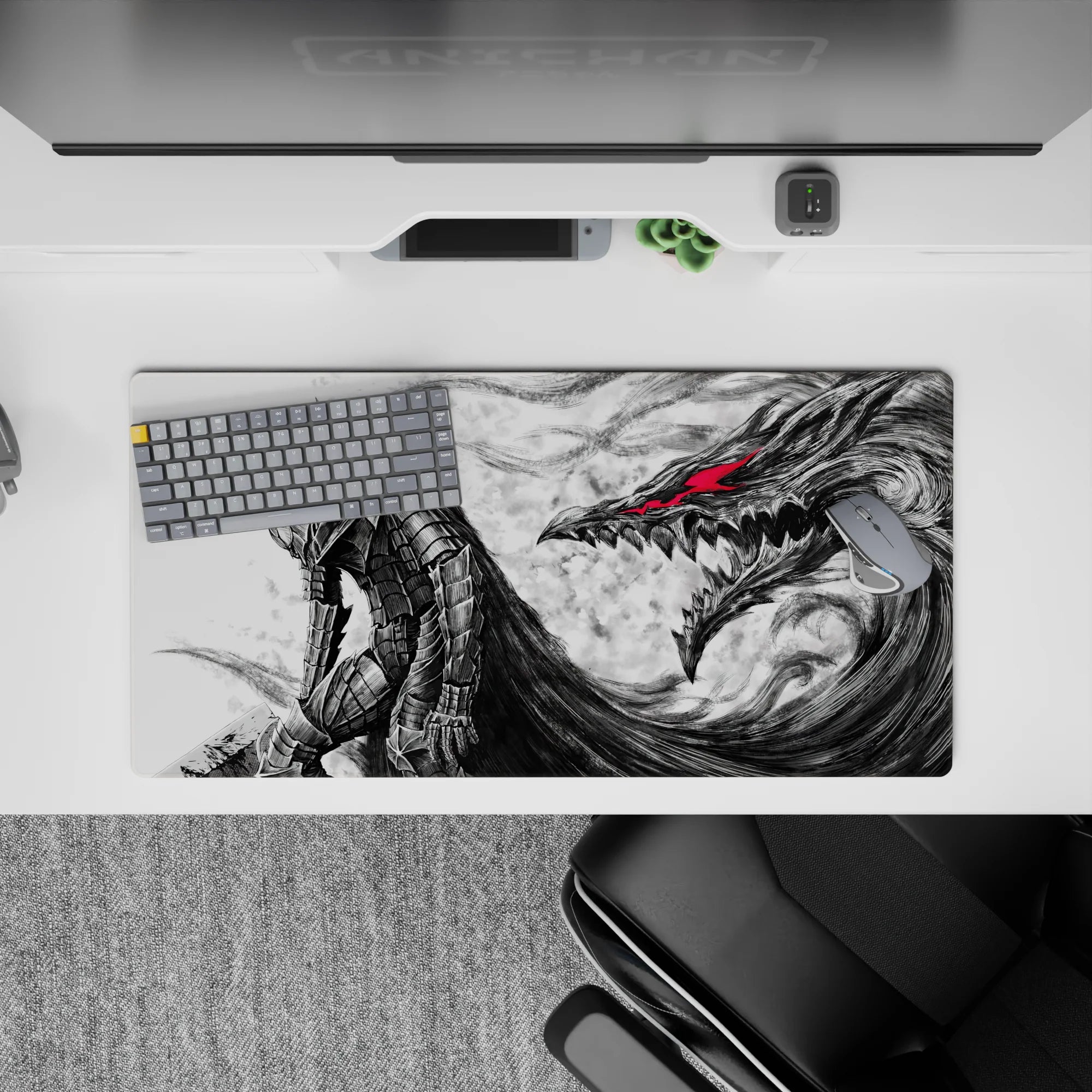 Berserk Deskmat | Mousepad | Deskpad - Berserker&#39;s Wrath - AniChan