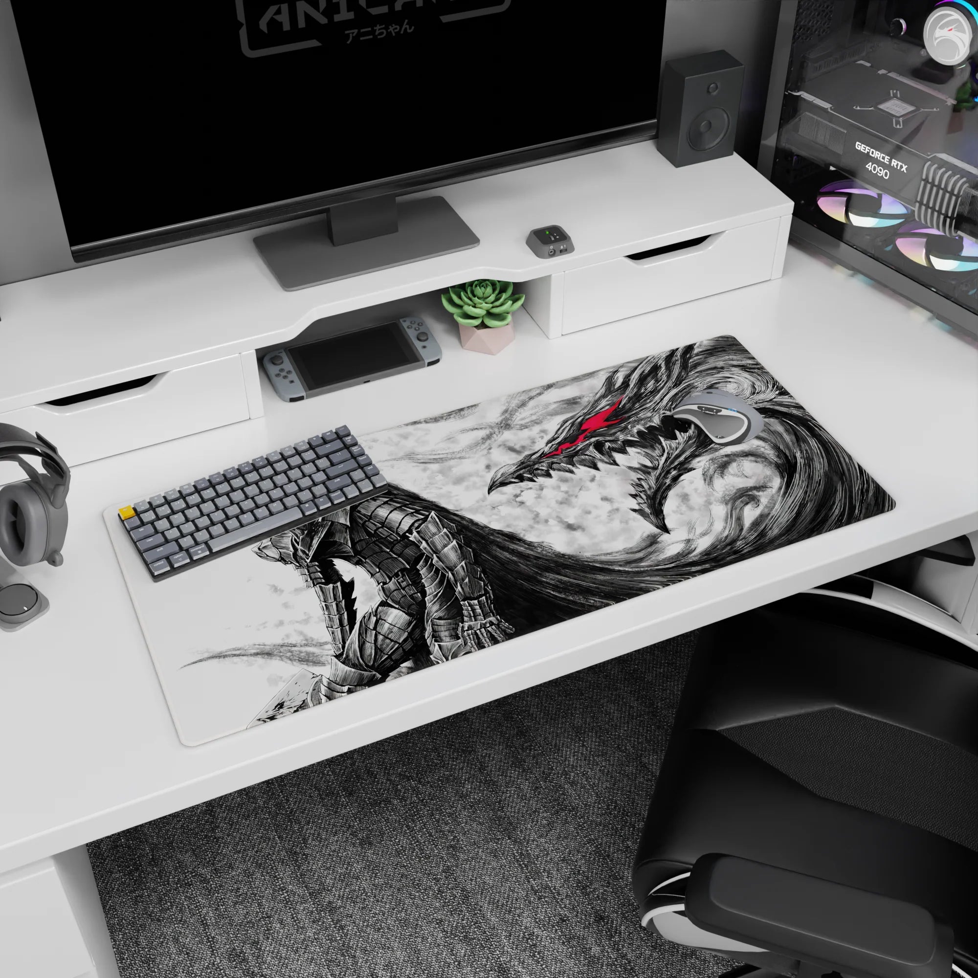 Berserk Deskmat | Mousepad | Deskpad - Berserker's Wrath - AniChan