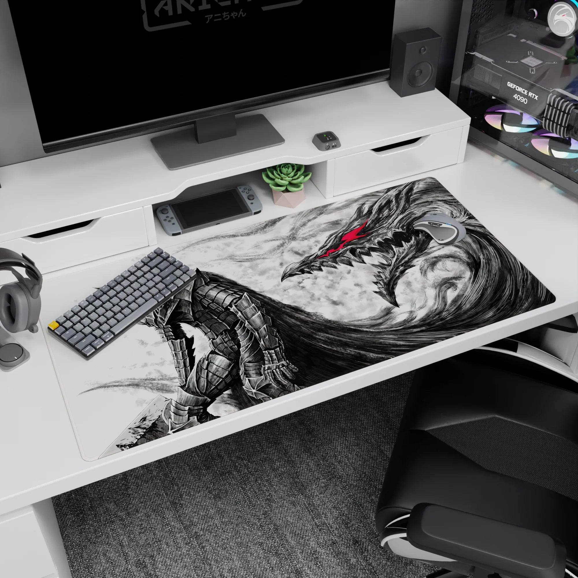 Berserk Deskmat | Mousepad | Deskpad - Berserker's Wrath - AniChan