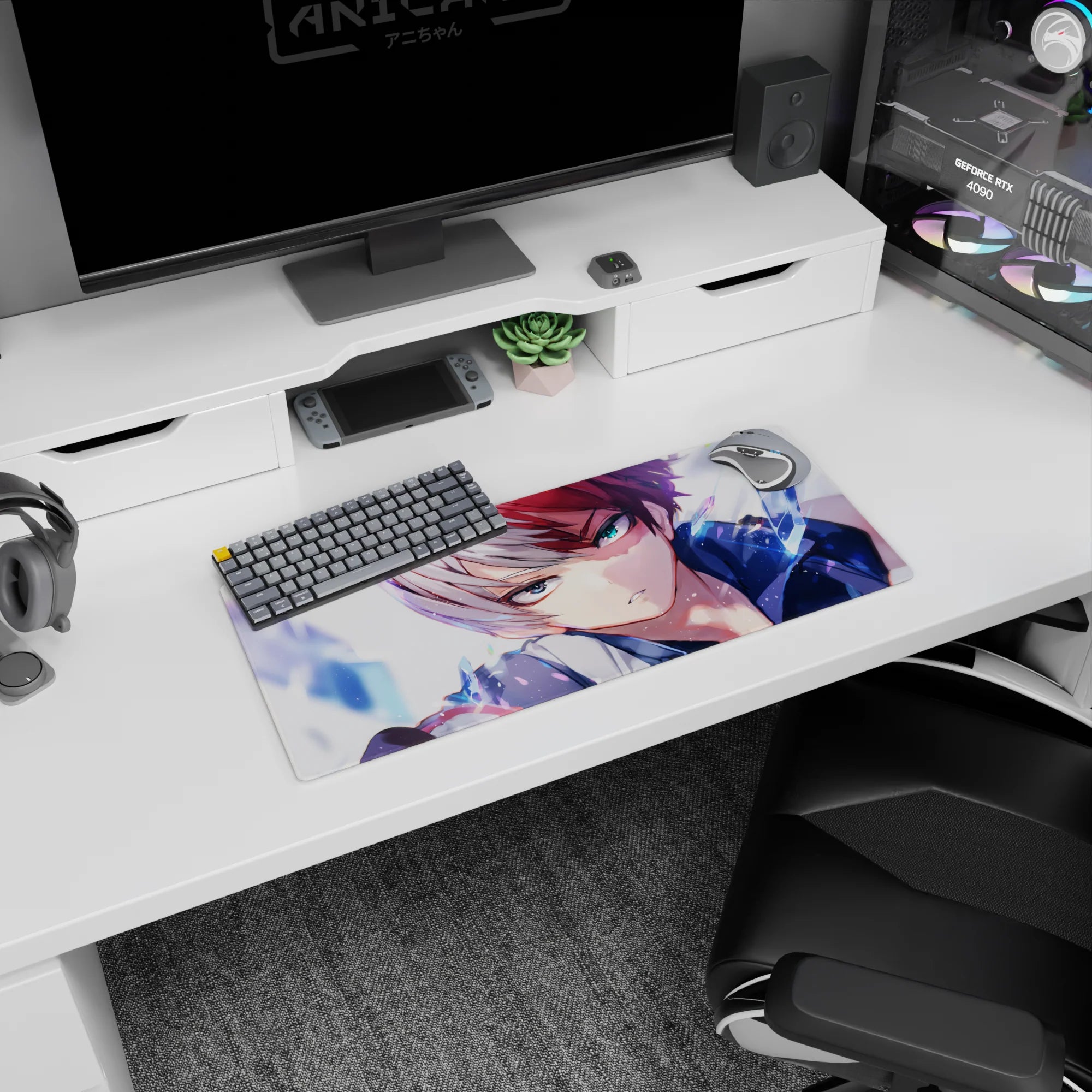 My Hero Academia Deskmat | Mousepad | Deskpad - Frozen Resolve - AniChan