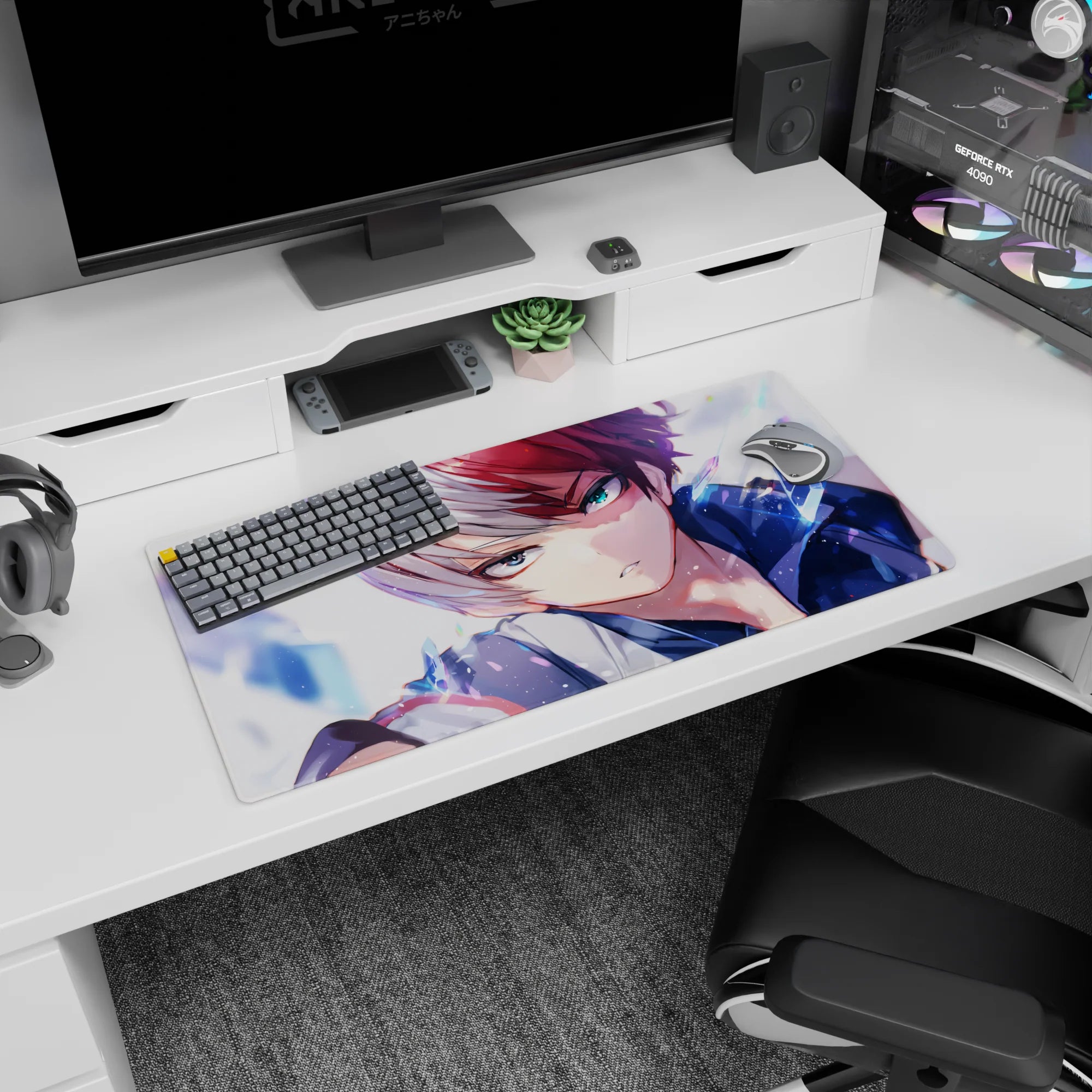 My Hero Academia Deskmat | Mousepad | Deskpad - Frozen Resolve - AniChan