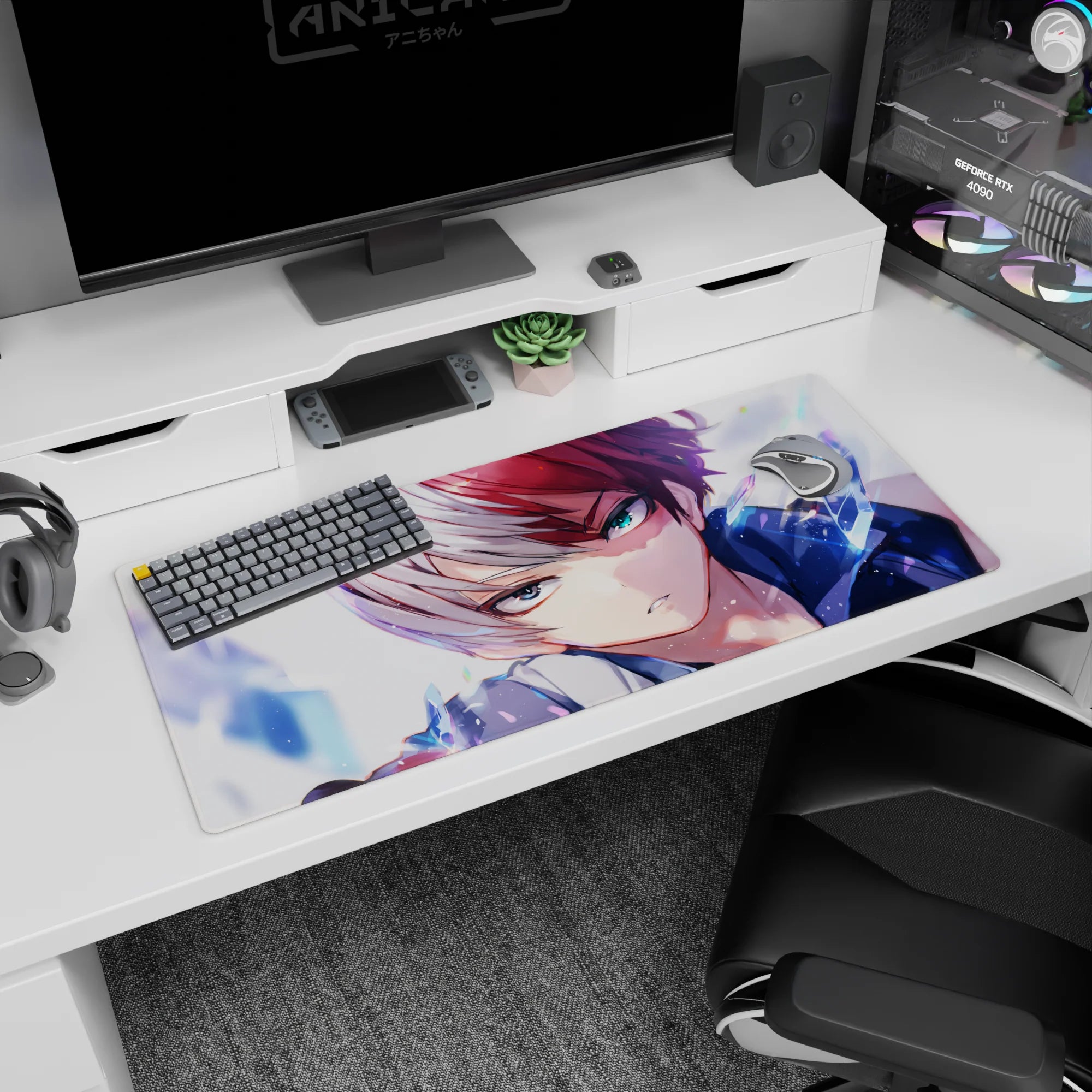 My Hero Academia Deskmat | Mousepad | Deskpad - Frozen Resolve - AniChan