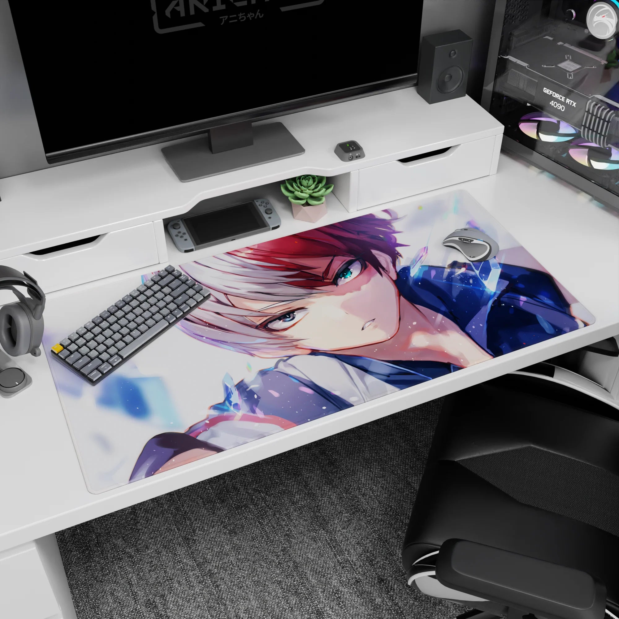 My Hero Academia Deskmat | Mousepad | Deskpad - Frozen Resolve - AniChan