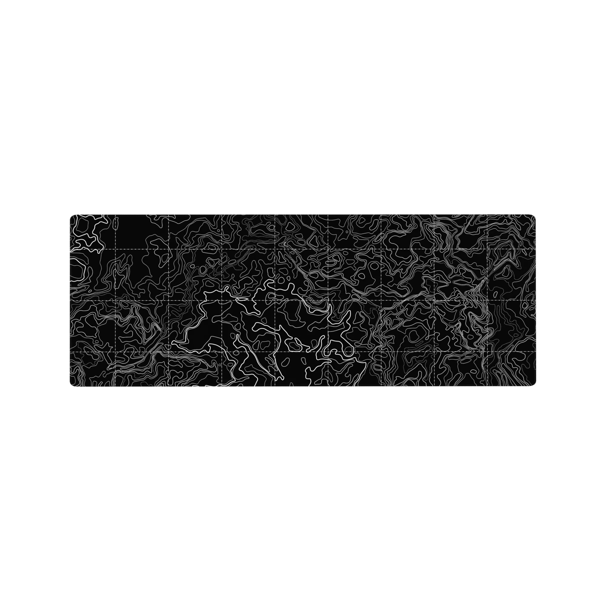 Topographic (Topo) Deskmat | Mousepad | Deskpad - Gridlocked Terrain - AniChan