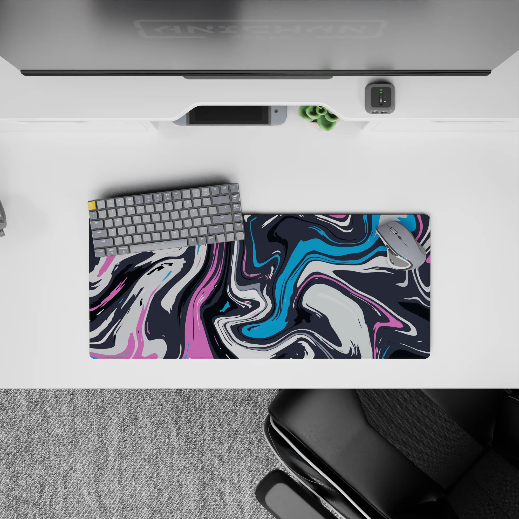 Liquid Abstract Deskmat | Mousepad | Deskpad - Color Swirl