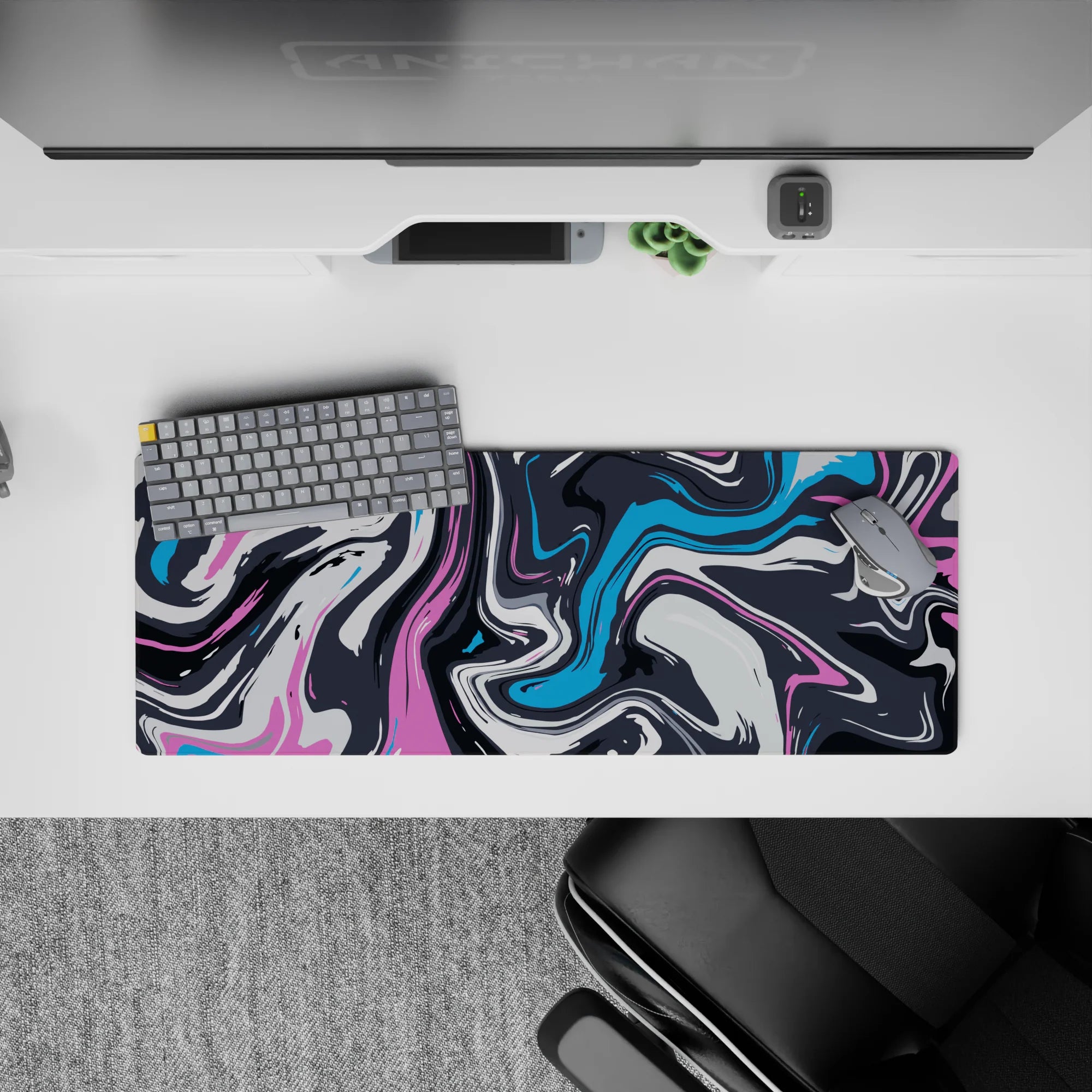 Liquid Abstract Deskmat | Mousepad | Deskpad - Color Swirl