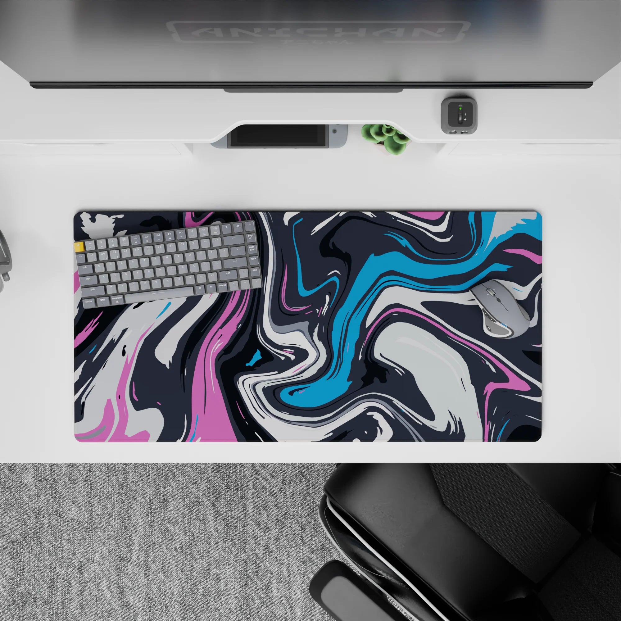 Liquid Abstract Deskmat | Mousepad | Deskpad - Color Swirl