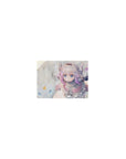 Classic anime girl mouse pad 14x10 inches with Kanna Kamui and a fluffy dragon, sparkles and butterfly.