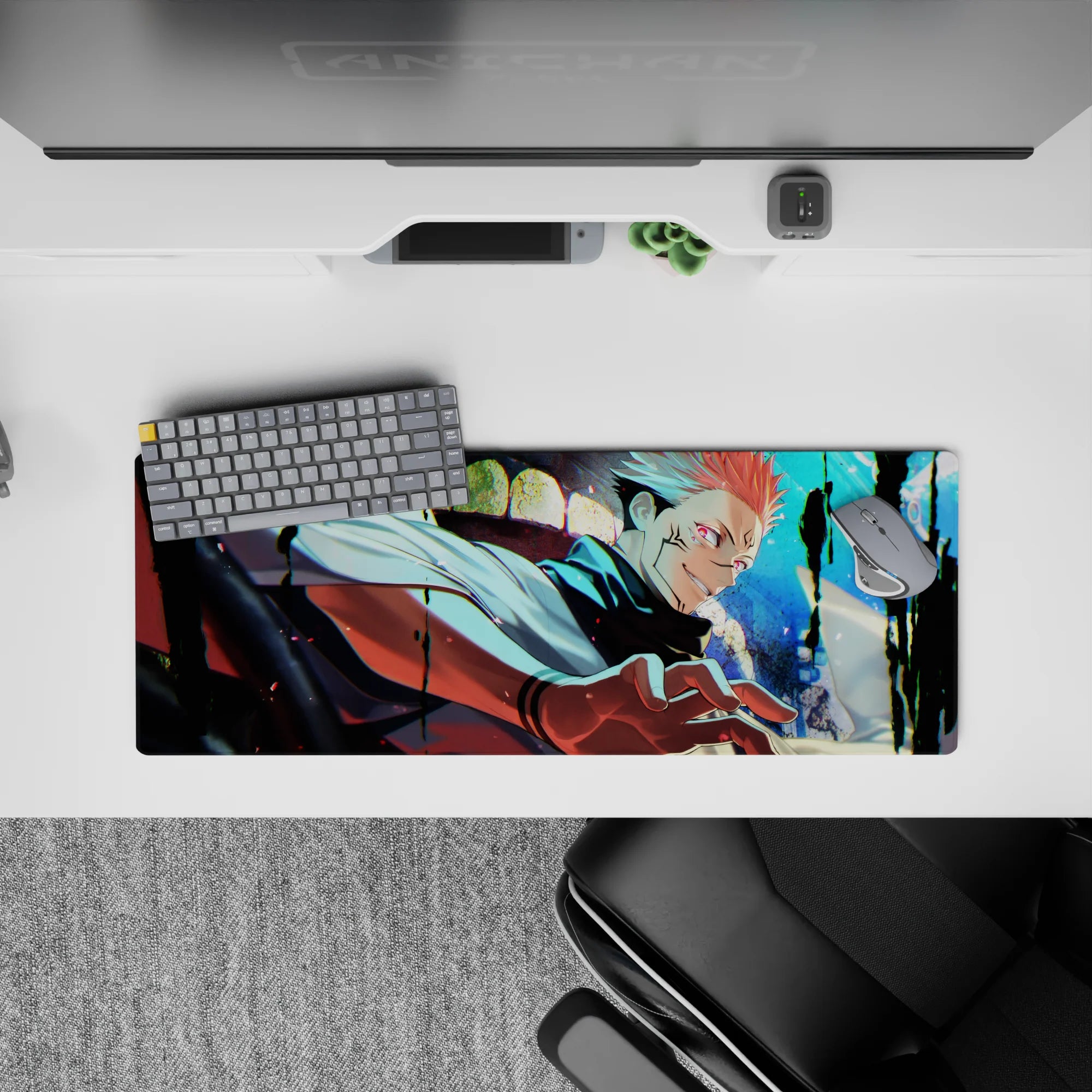 Jujutsu Kaisen Deskmat | Mousepad | Deskpad - Cursed King’s Grin - AniChan