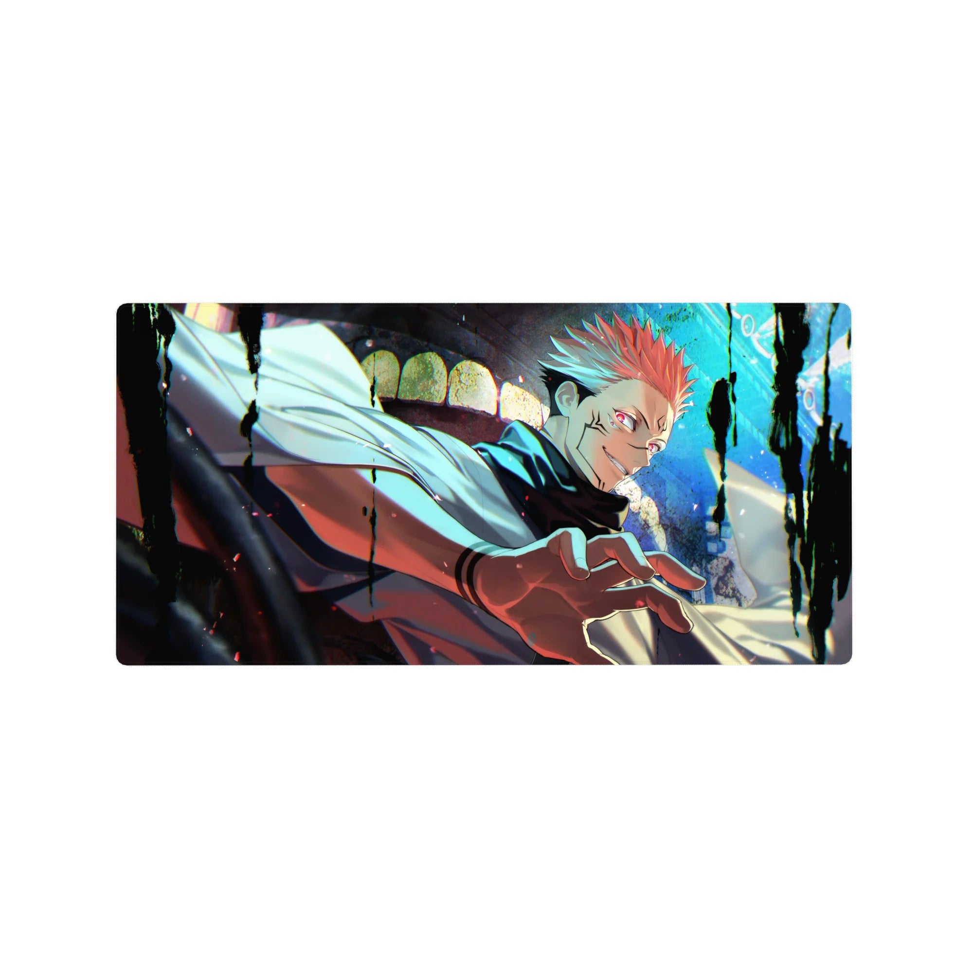 Jujutsu Kaisen Deskmat | Mousepad | Deskpad - Cursed King’s Grin - AniChan