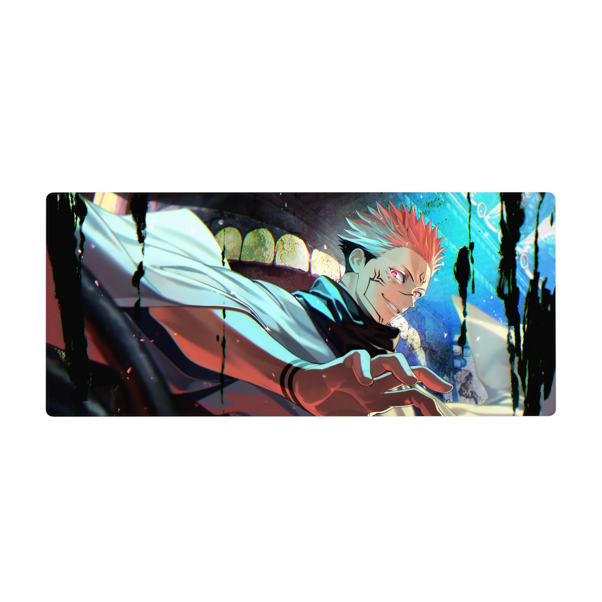 Jujutsu Kaisen Deskmat | Mousepad | Deskpad - Cursed King’s Grin - AniChan