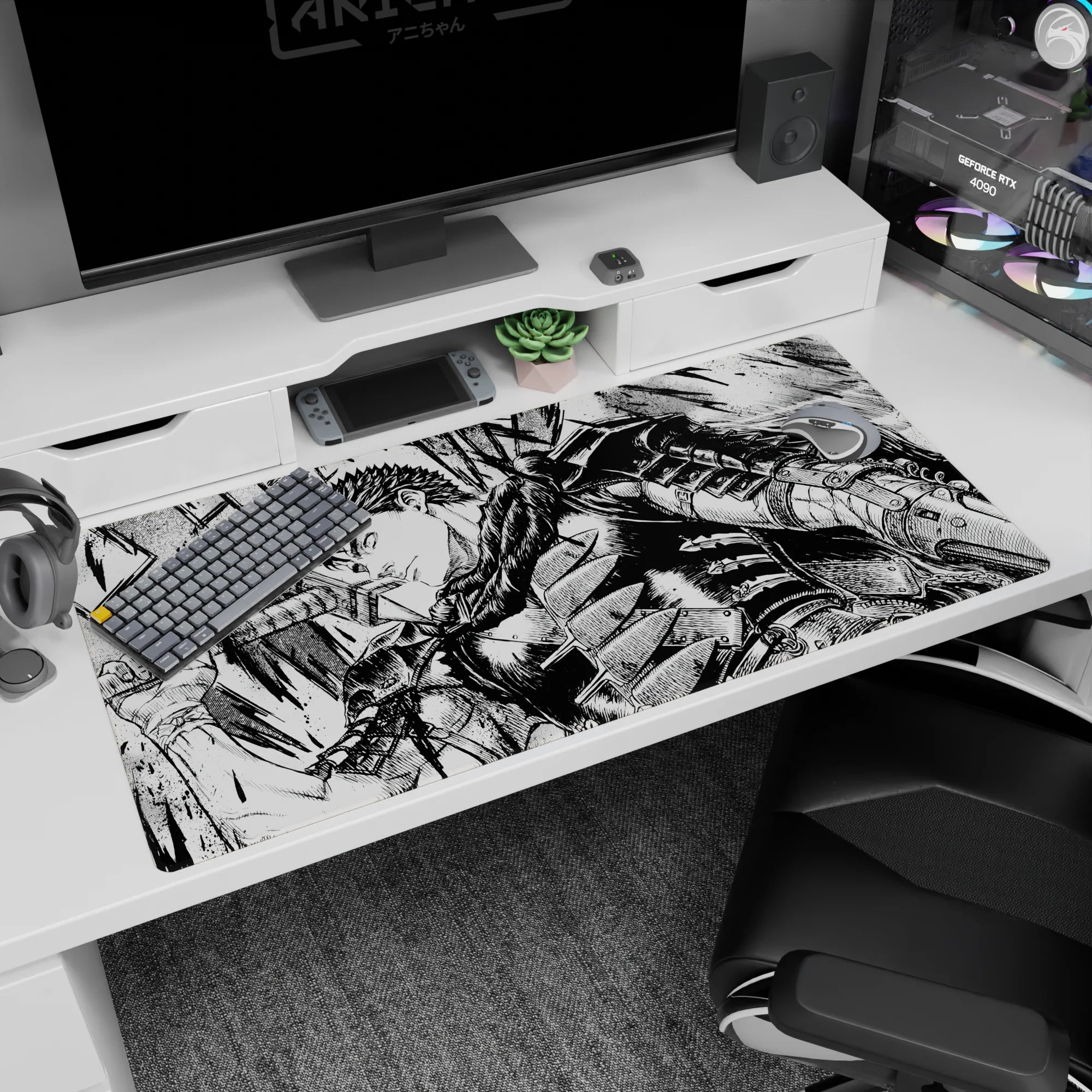 Berserk Deskmat | Mousepad | Deskpad - Determined Resolve - AniChan