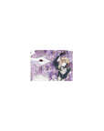 Classic anime girl mouse pad 14x10 inches with violet roses, floating envelopes, and gold sparkle accents.