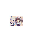 Classic anime girl mouse pad 14x10 inches with Chocola and Vanilla, cat ears, bows, and candy accents.
