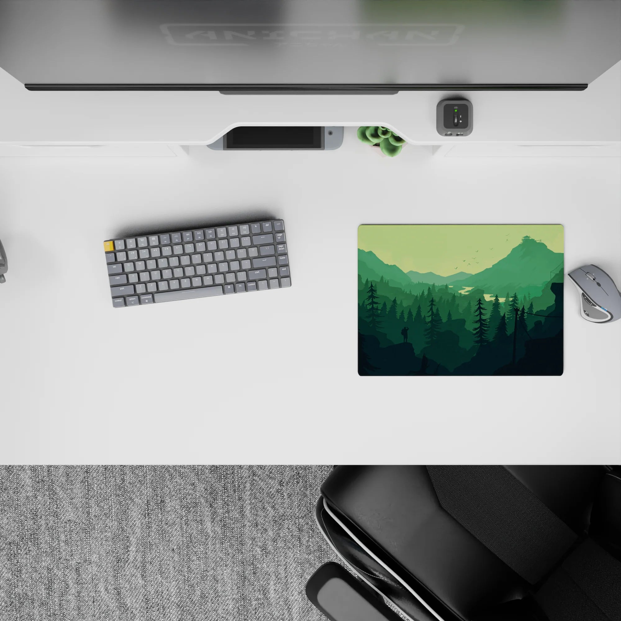 Vector Landscapes Deskmat | Mousepad | Deskpad - Mountain Wanderer