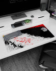 Geometry Abstract Deskmat | Mousepad | Deskpad - Fractured Fury - AniChan