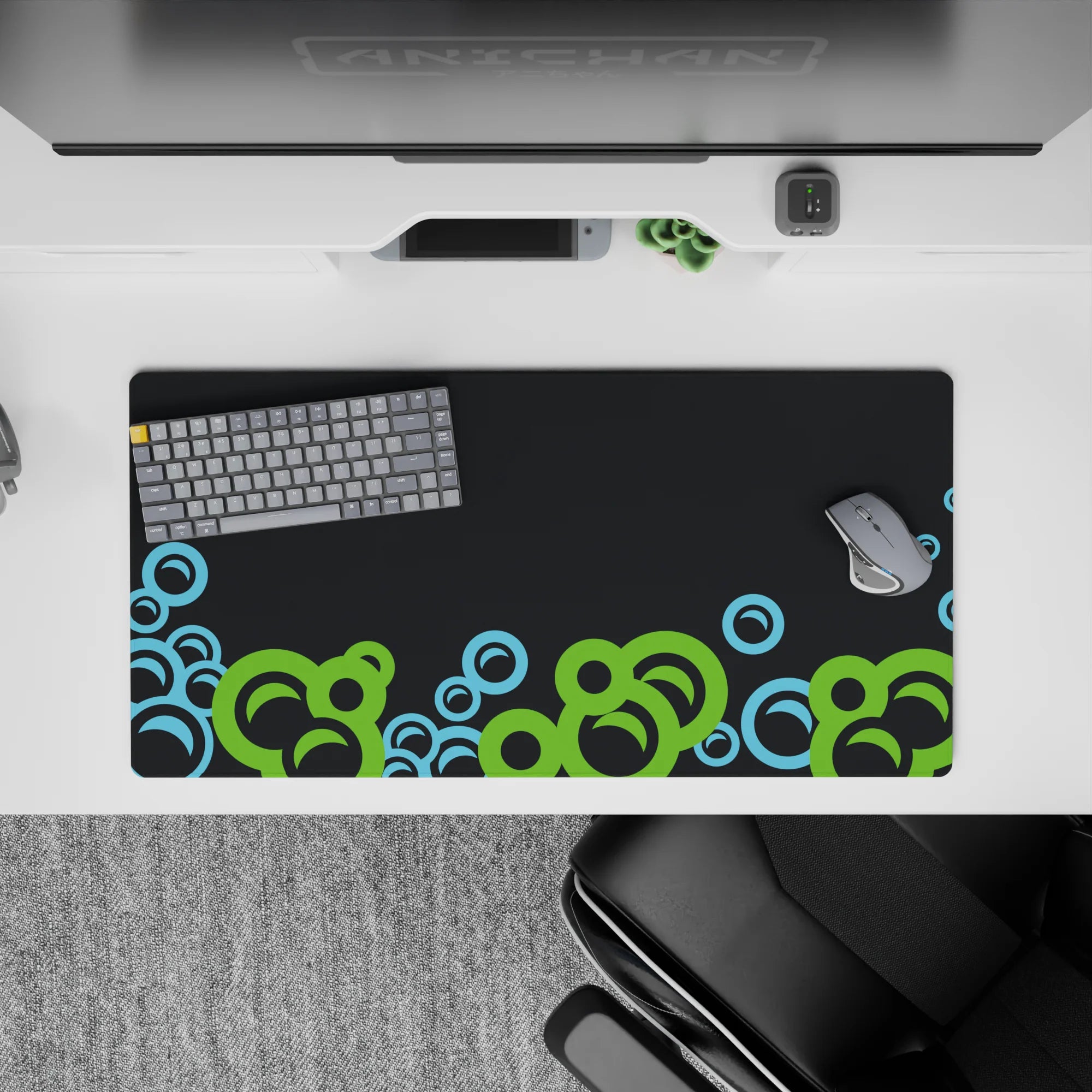 Abstract Deskmat | Mousepad | Deskpad - Bubble Pop - AniChan