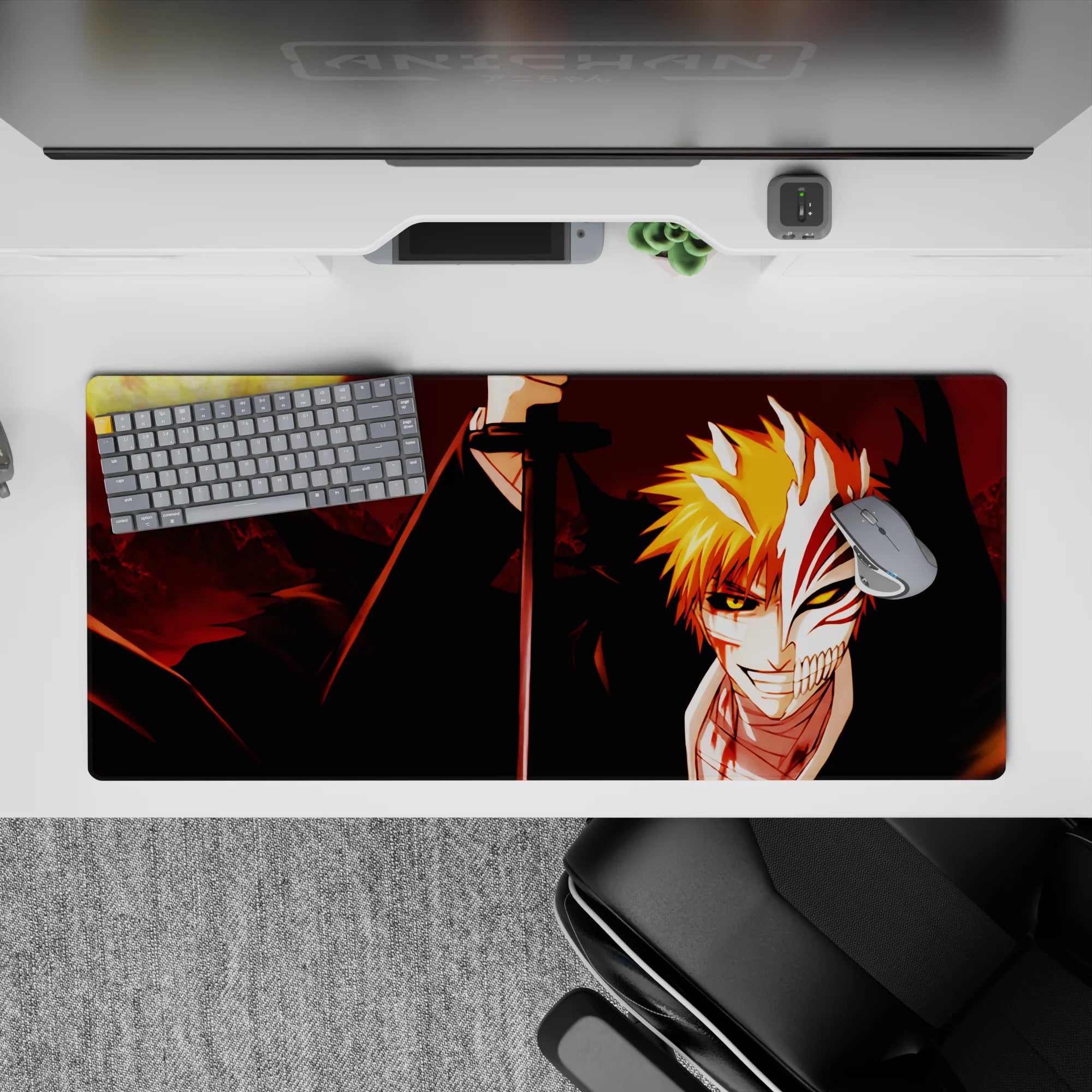 Bleach - Anime Mouse Pad and Desk Pad - Hollow Moon Eclipse - AniChan