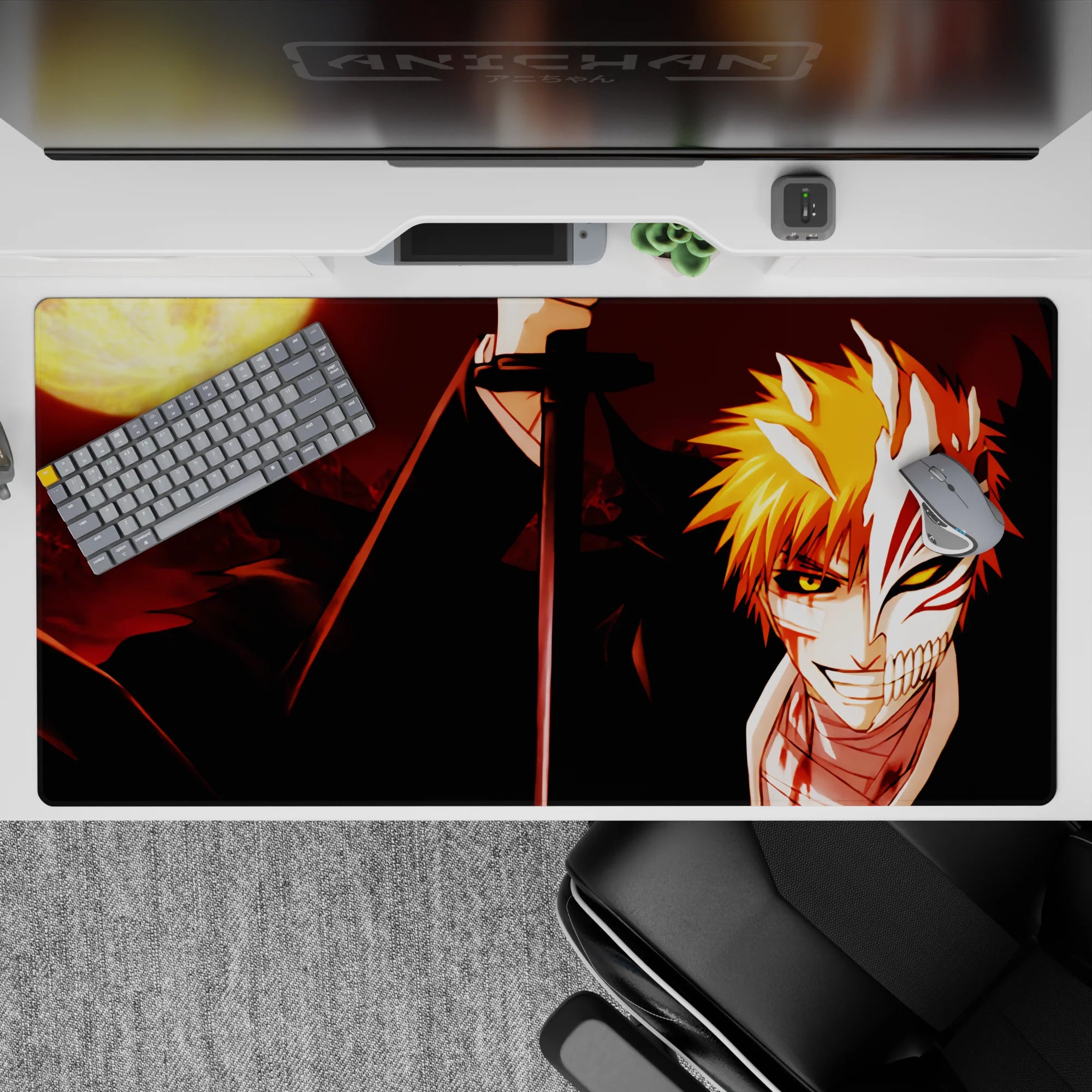 Bleach - Anime Mouse Pad and Desk Pad - Hollow Moon Eclipse - AniChan