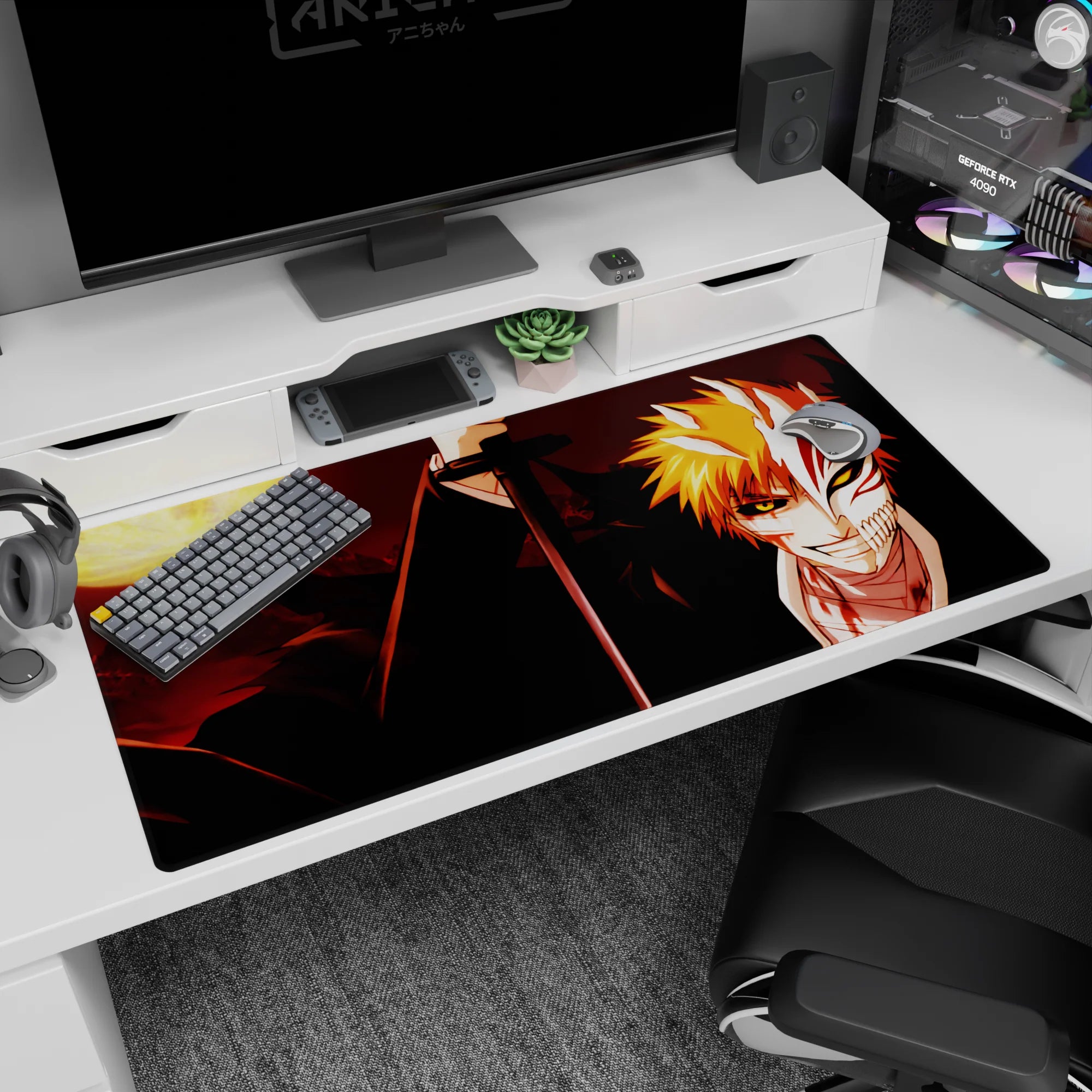 Bleach - Anime Mouse Pad and Desk Pad - Hollow Moon Eclipse - AniChan