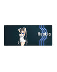 28x12 inches anime girl mouse pad with twin-tail character on deep navy sci-fi background and white text.