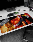 40x20 inches Naruto desk pad showing Naruto Uzumaki touching his glowing Kurama Mode self, promise kept scene.