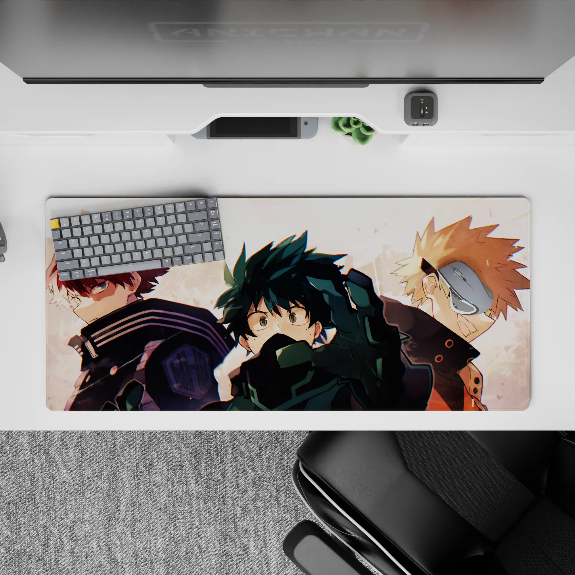 My Hero Academia Deskmat | Mousepad | Deskpad - Trio of Heroes - AniChan